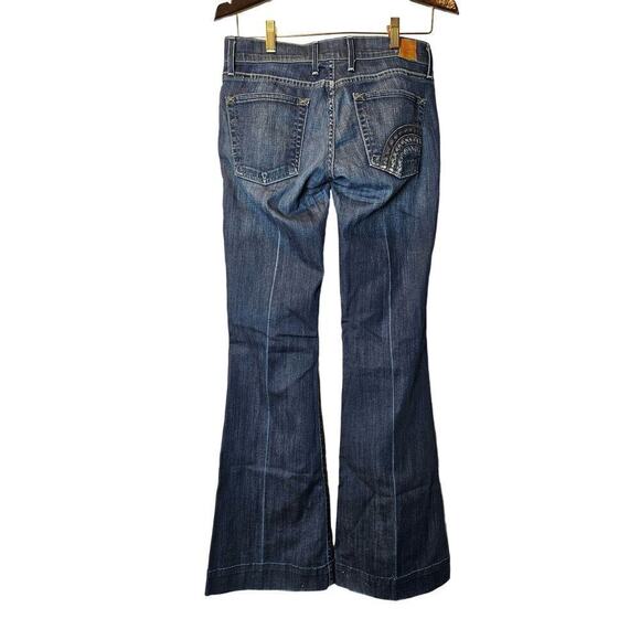 Lucky Brand Jeans Size 2 26/34 Women's Ladies Blue Sundown Flared Stretch Long - Picture 2 of 8